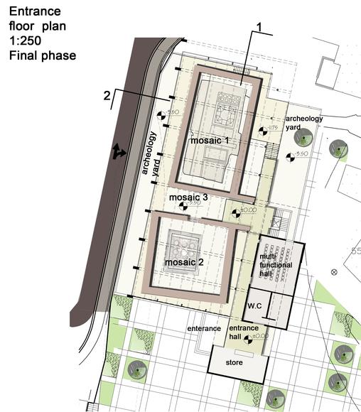 Image: Entrance floor plan, final phase