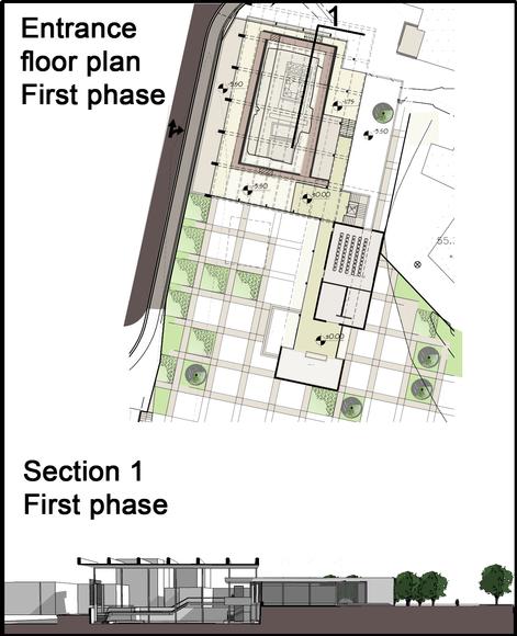 Image: Entrance floor plan, first phase